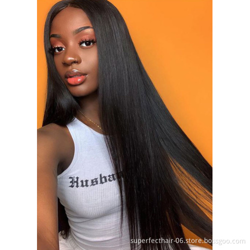 New Arrival HD Lace Front Wigs For Black Women  100% Brazilian Virgin Human Hair Transparent Lace Wig
